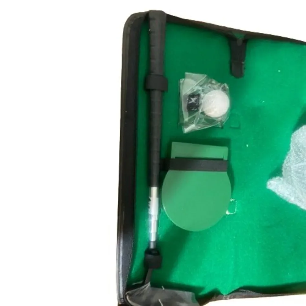 Perry Ellis Vintage Executive Golf Putter Set in Vinyl Case for Office or Travel